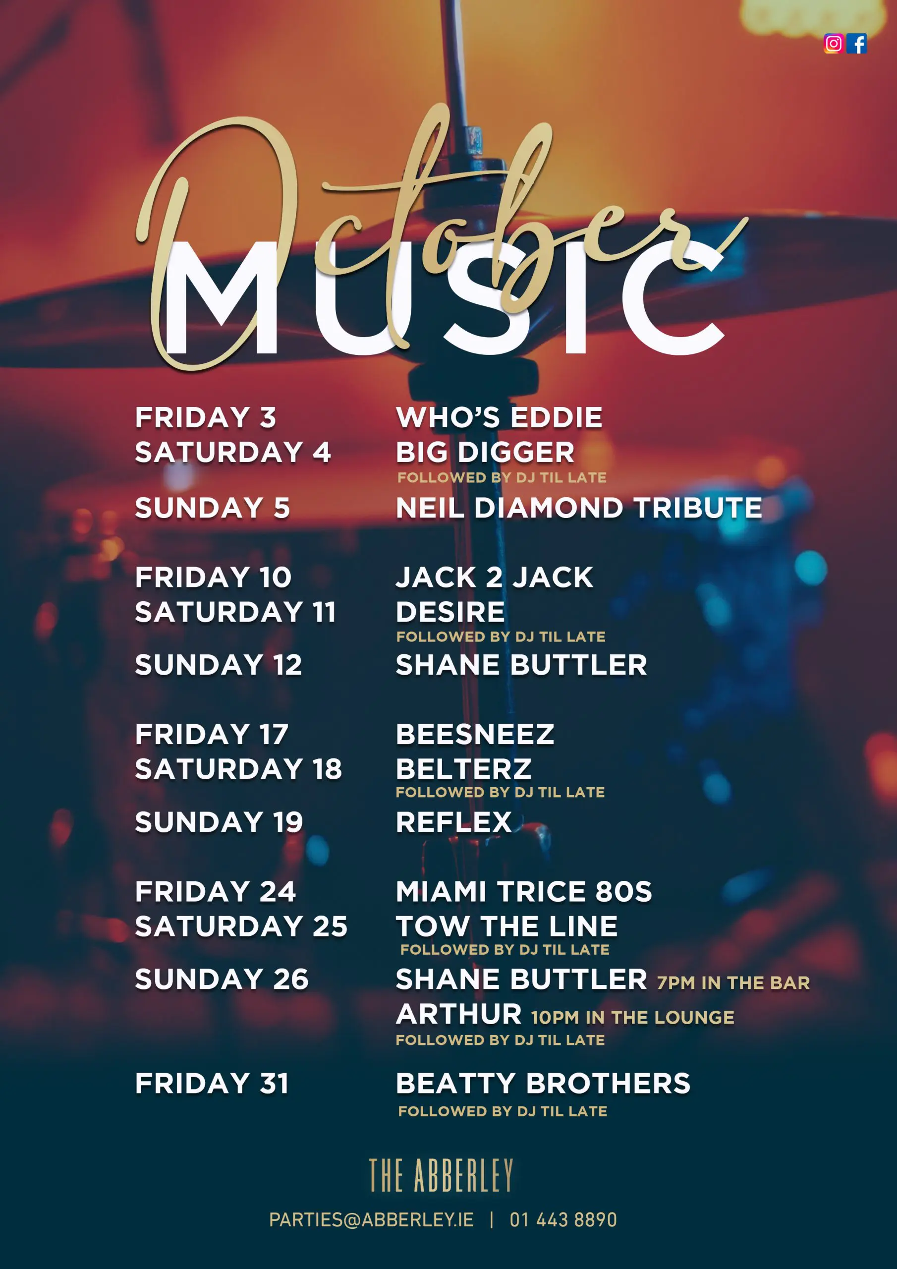 The Abberley_October Music Poster copy-2